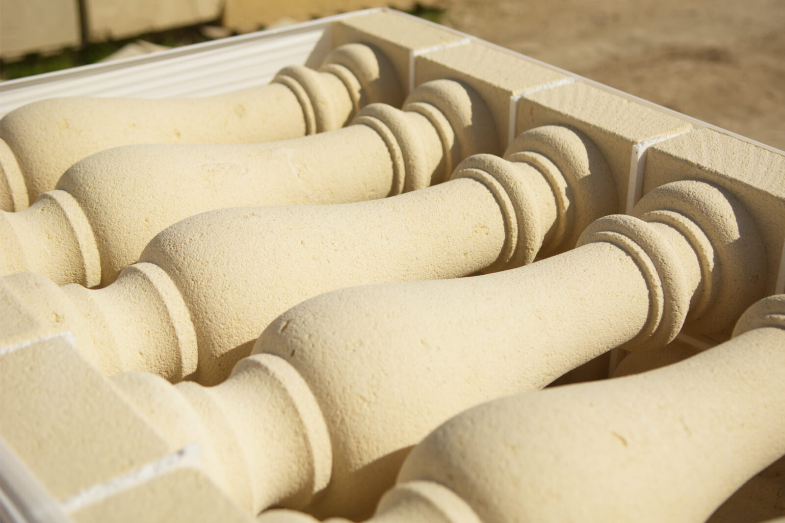 Pietra Leccese balustrade